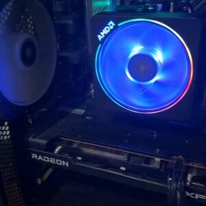 AMD CPU Cooler with RGB and Blue LED